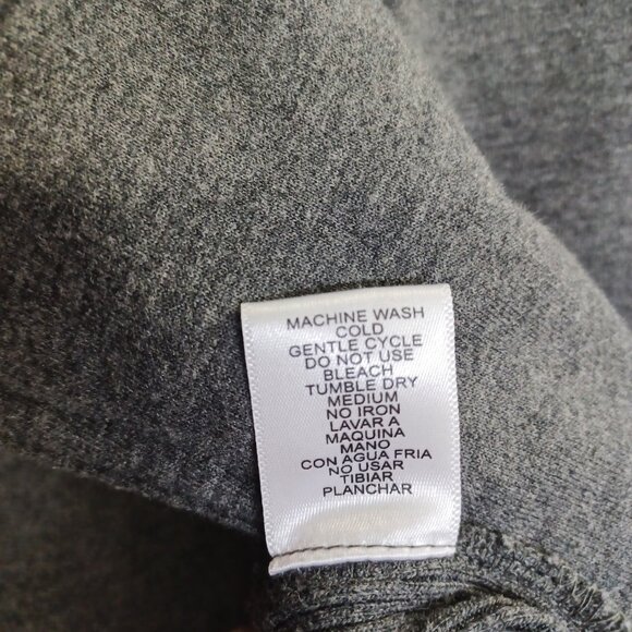 LOVE TREE Gray Cotton Blend Stretch Moto Neutral Jacket Women's Medium Coat Top - Picture 12 of 12